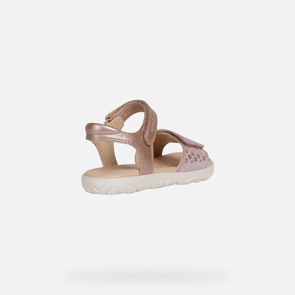 Sandalias Geox Menina Rosa - Haiti - AKIYX7910